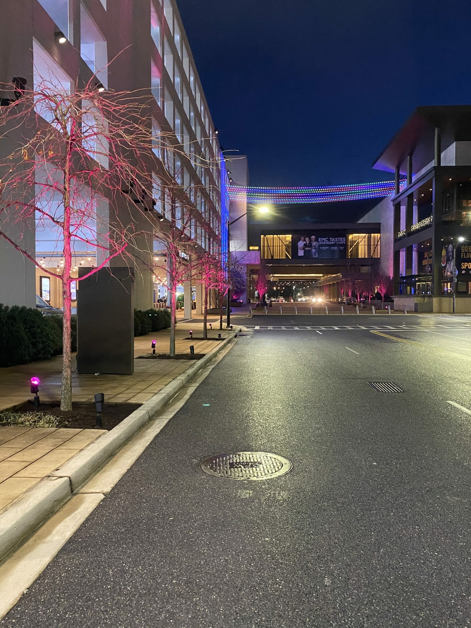 Horseshoe Casino Baltimore Plaza Lighting Installation Image Engineering