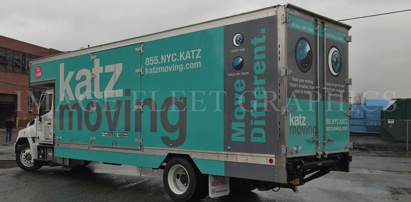 Katz Moving, Long Island City, NY, Freightliner Truck Wrap Image