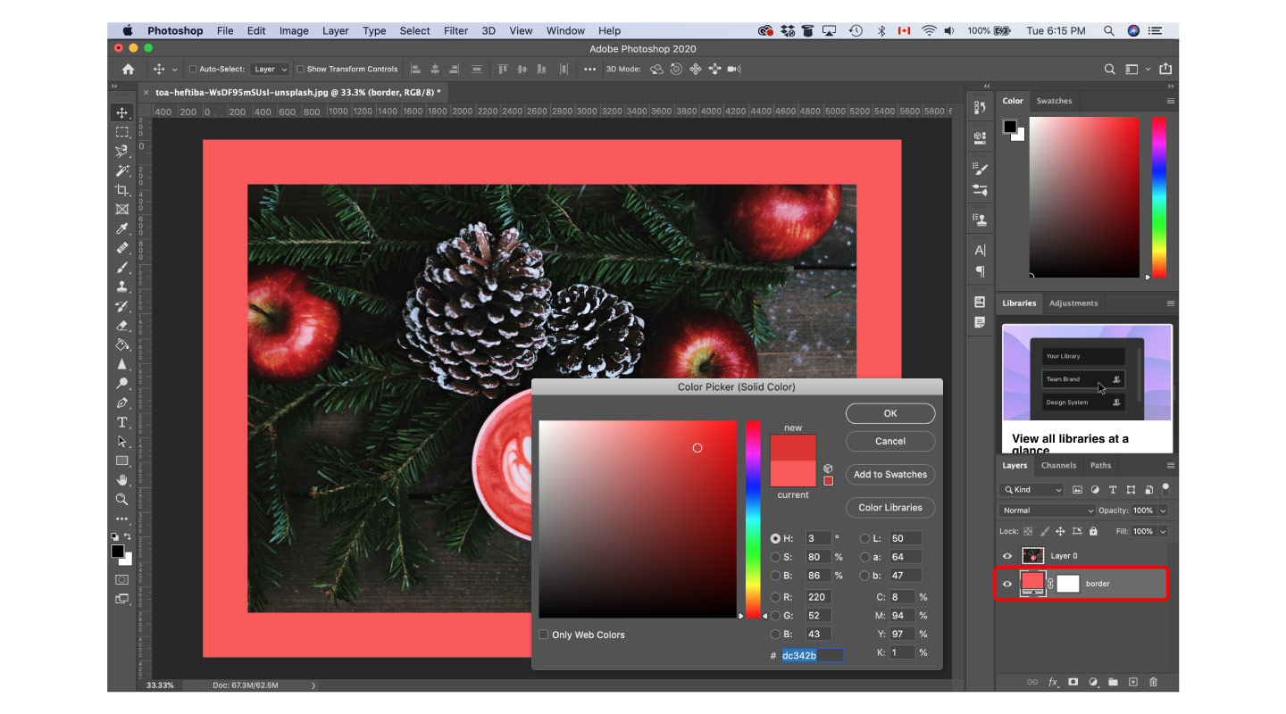 How to make a custom border in Adobe — ImageFramer for Mac