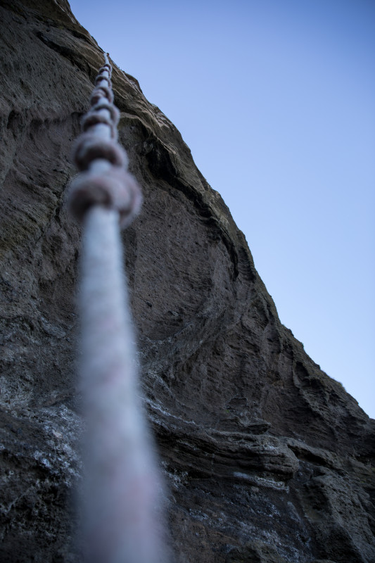 Free a climbing rope and mountains image