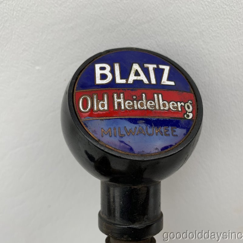 Vintage Blatz Beer Tap Handle w/ Brass Spigot Tap Faucet Old Heidelberg eBay