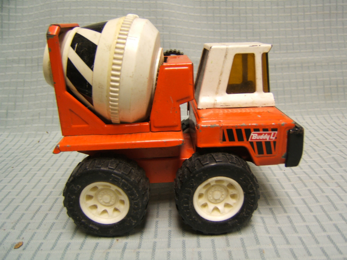 Vintage Buddy L Cement Mixer Truck Made in Japan Pressed Steel eBay