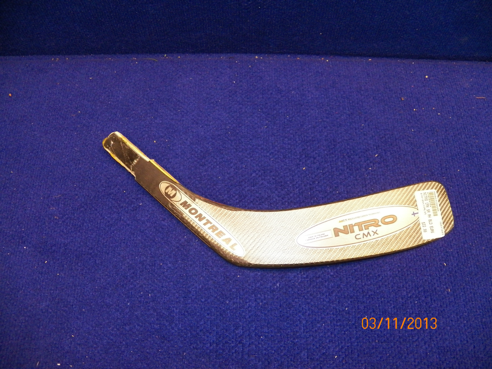 4 pack of Montreal Nitro CMX right hand replacement ice hockey blades