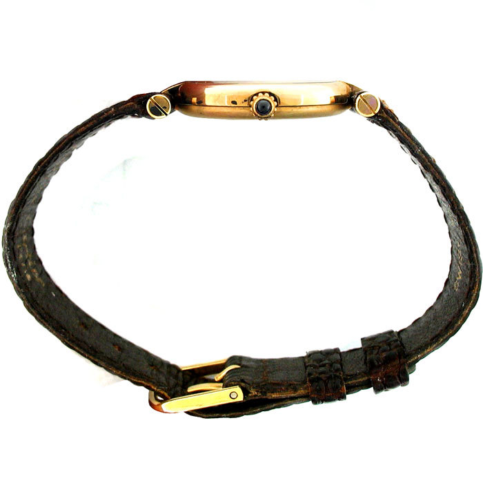 Montre Cartier Paris 925 Argent Plaque Or