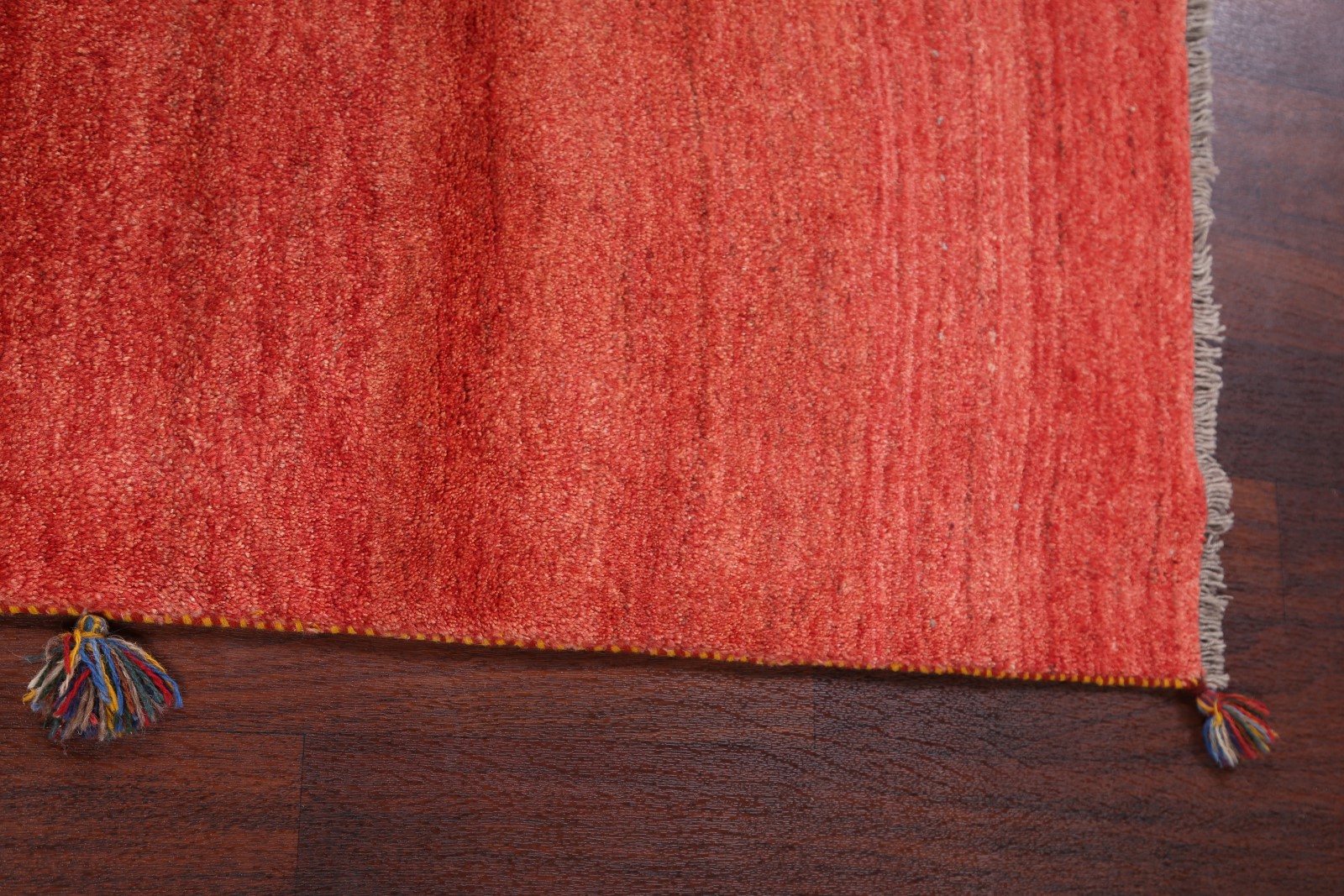 Thick Pile Modern Gabbeh Runner Rug 3x6 Solid Oriental HandKnotted