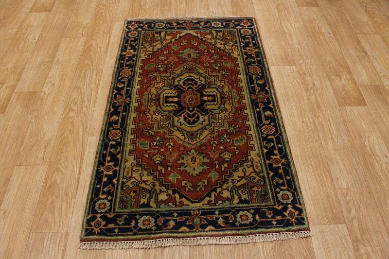 STUNNING RUST COLOR! 3X5 HERIZ PERSIAN ORIENTAL AREA RUG WOOL CARPET NEW eBay