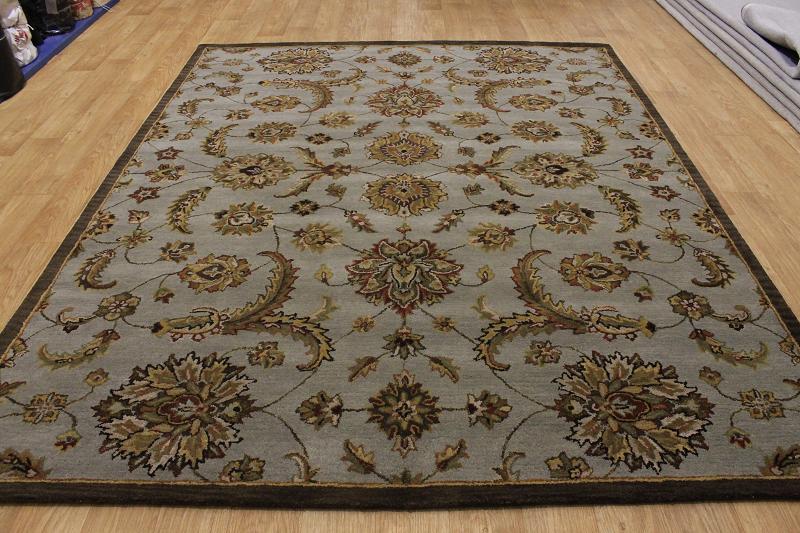 SLATE BLUE 8X10 MAHAL NOURISON BRAND PERSIAN ORIENTAL AREA RUG HANDMADE CARPET, Rugsource1