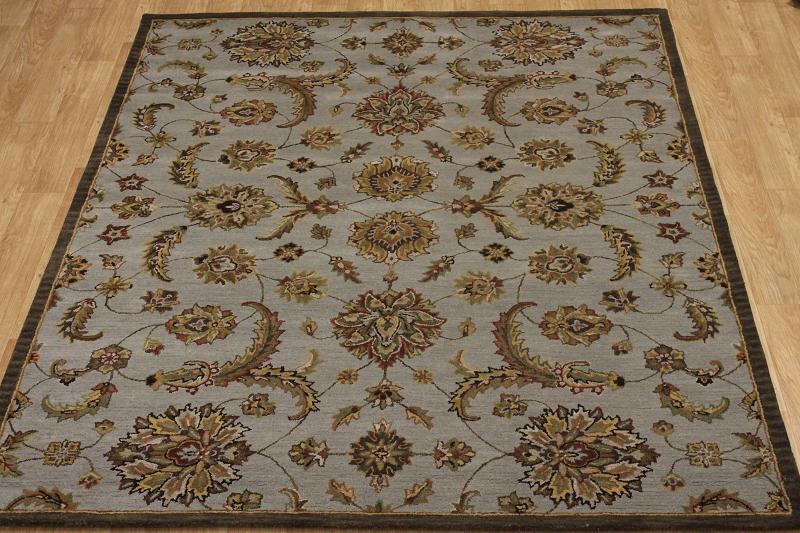 SLATE BLUE 8X10 MAHAL NOURISON BRAND PERSIAN ORIENTAL AREA RUG HANDMADE