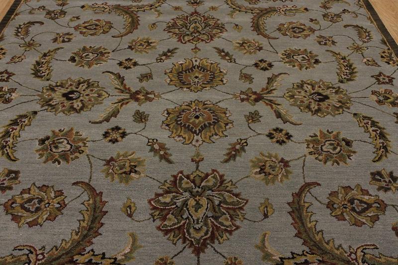 SLATE BLUE 8X10 MAHAL NOURISON BRAND PERSIAN ORIENTAL AREA RUG HANDMADE