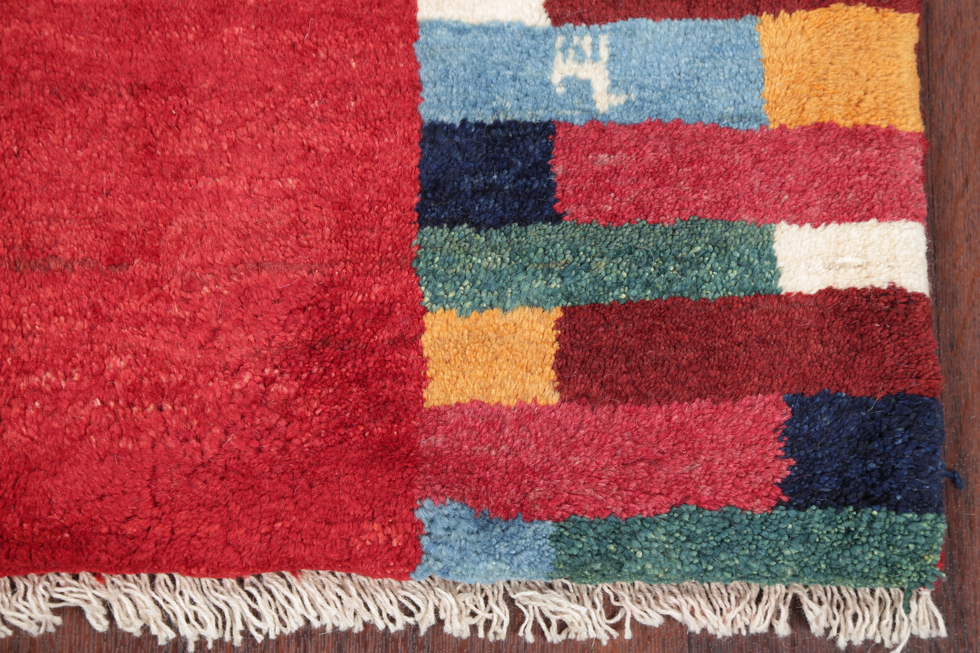 OneOfAKind Thick Pile Red Gabbe Shiiraz Oriental Area Rug Wool 3x5
