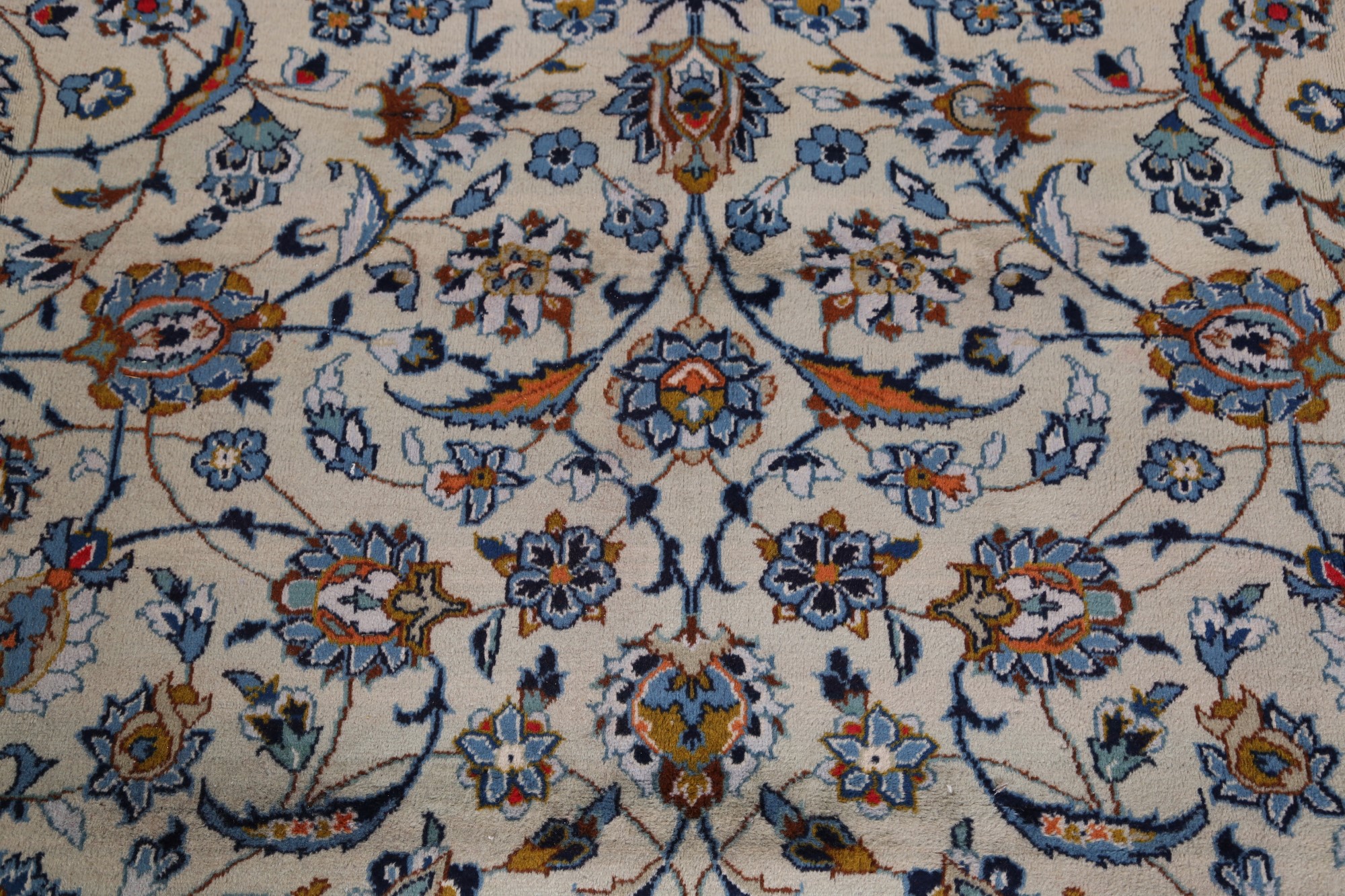 Excellent Vintage Floral Light Sage Green Kashaan Area Rug HandKnotted 10x13 eBay