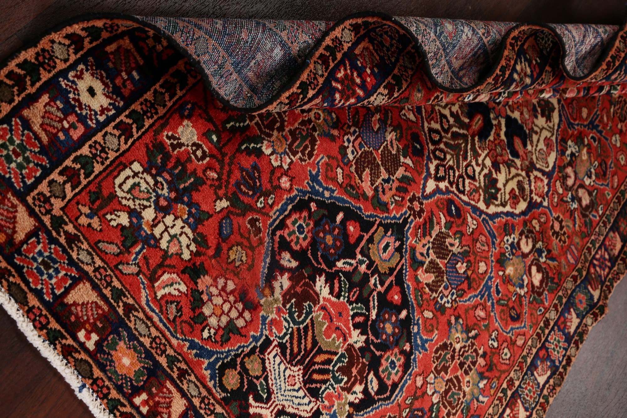 Antique Floral Bakhtiari HandKnotted Area Rug Home Decor Oriental