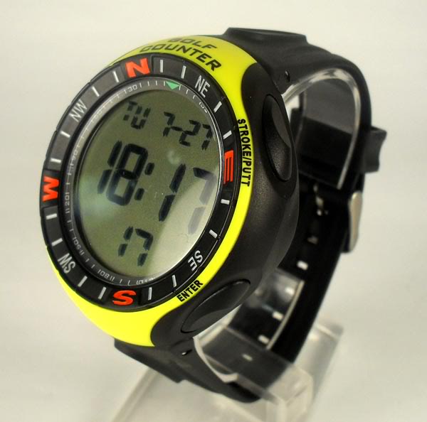 Shoppe Online RUDY PROJECT Digital Golf Counter Watch Yellow