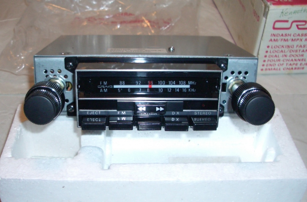 Vintage Craig T610 In Dash Car Cassette/Stereo/Matrix Player AM/FM/MPX