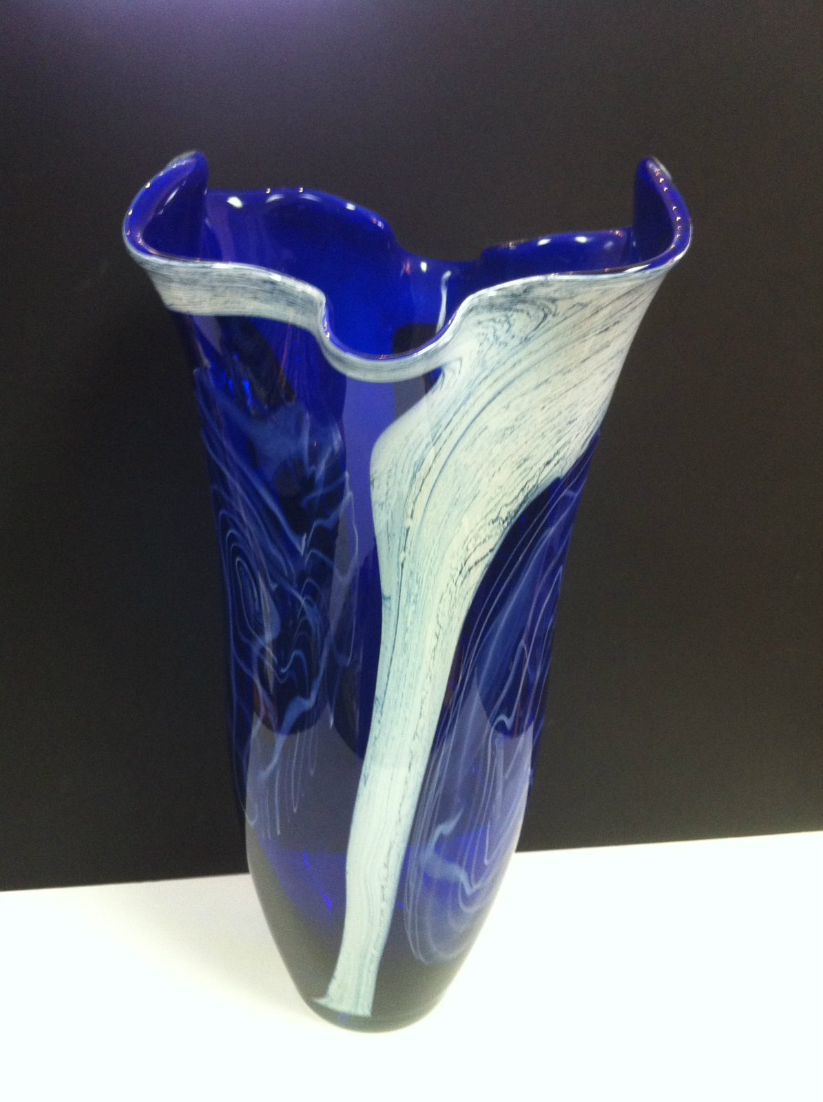 Krosno Jozefina blown glass vase, Antiques on the Square