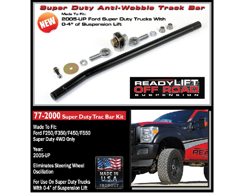 ReadyLIFT 772000 AntiWobble Track Bar for F250/F350/F450/F550 Super