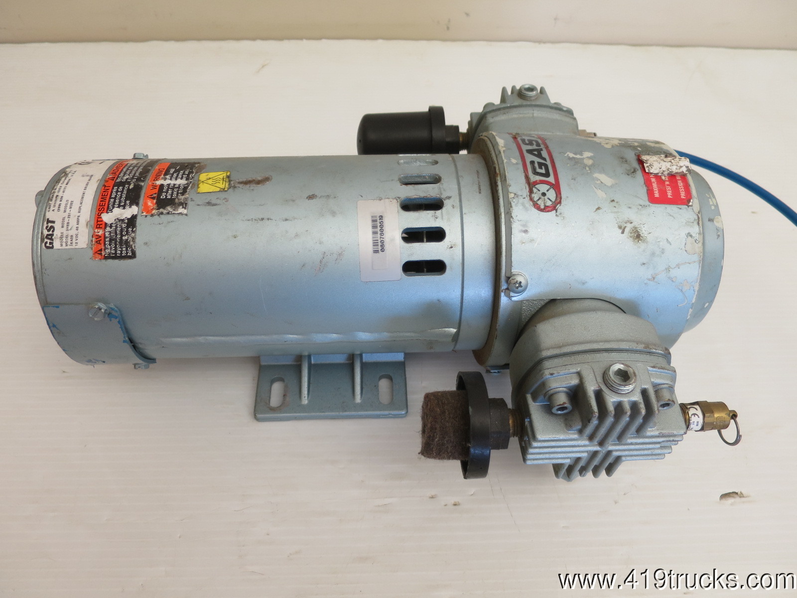 Used Gast Air Compressor 1/3 HP, 12 Volts DC 3HBB251M322, Ken