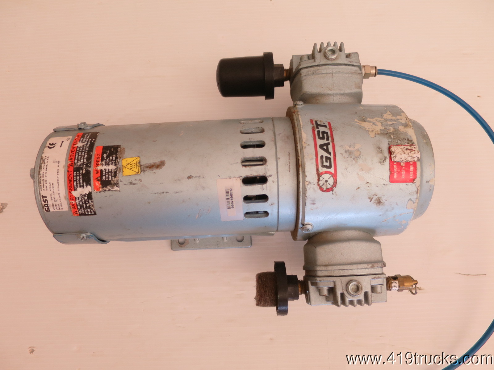 Used Gast Air Compressor 1/3 HP, 12 Volts DC 3HBB251M322, Ken