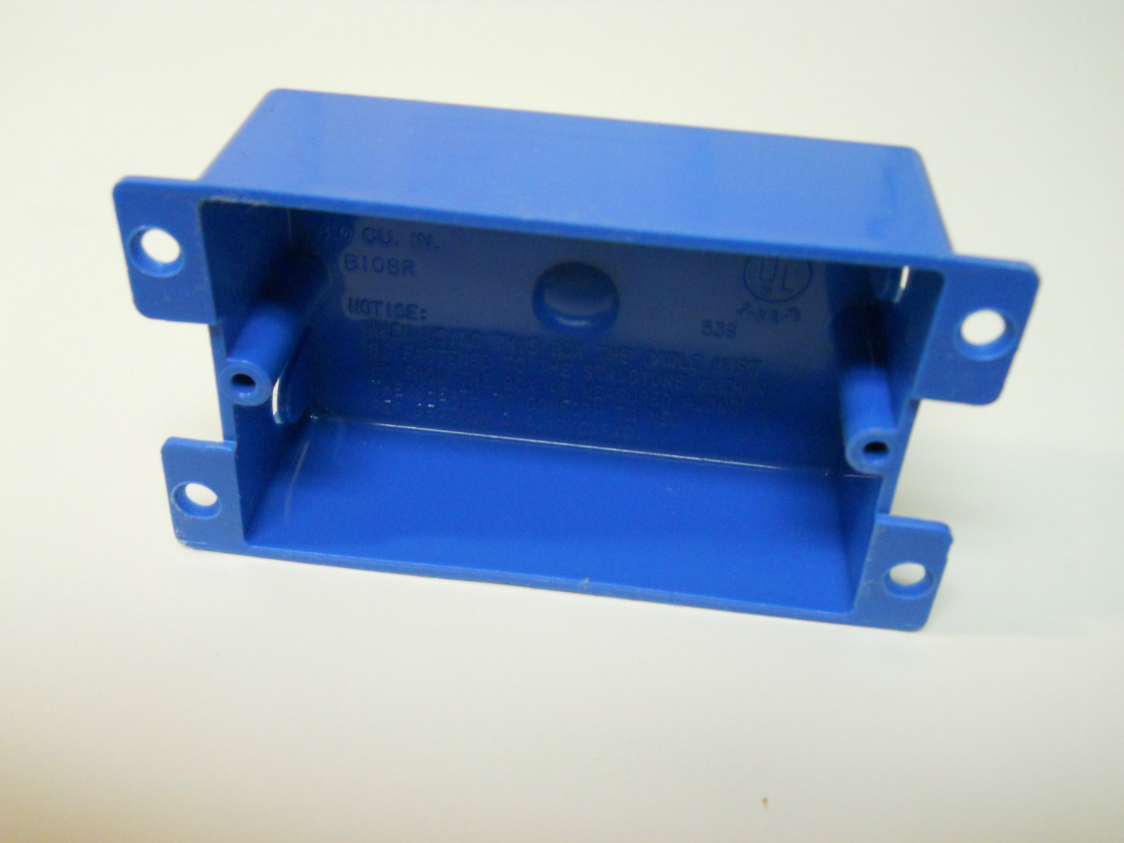 (2) Carlon/TB 1Gang Shallow Flanged Work Boxes, B117RSW and B108R