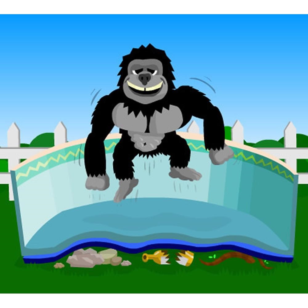 Decorate With Daria 12 Ft ROUND AG Pool Liner Bottom Pad Gorilla