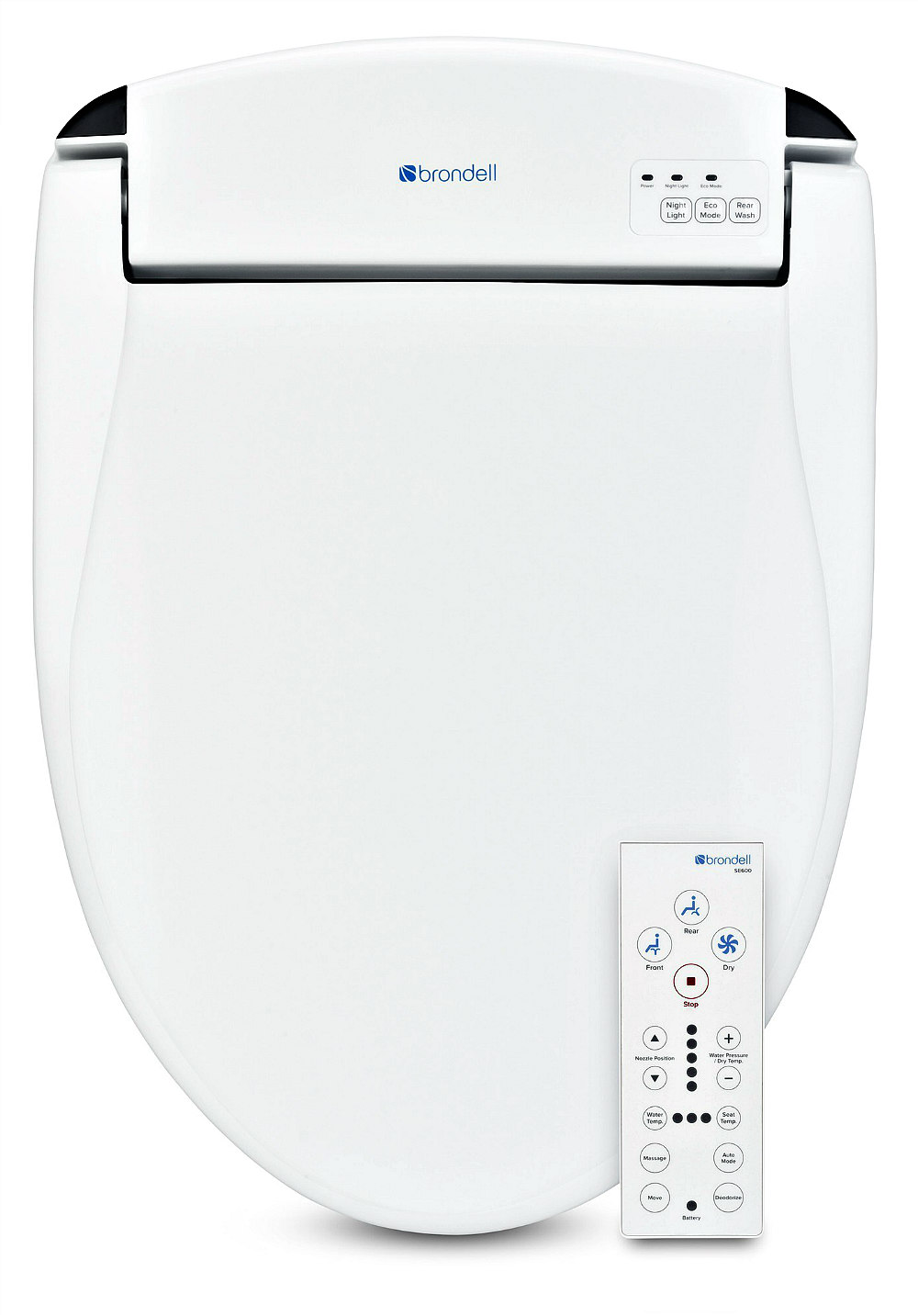 BIDET BRONDELL ELONGATED Swash SE600 Toilet Seat Remote Nightlight