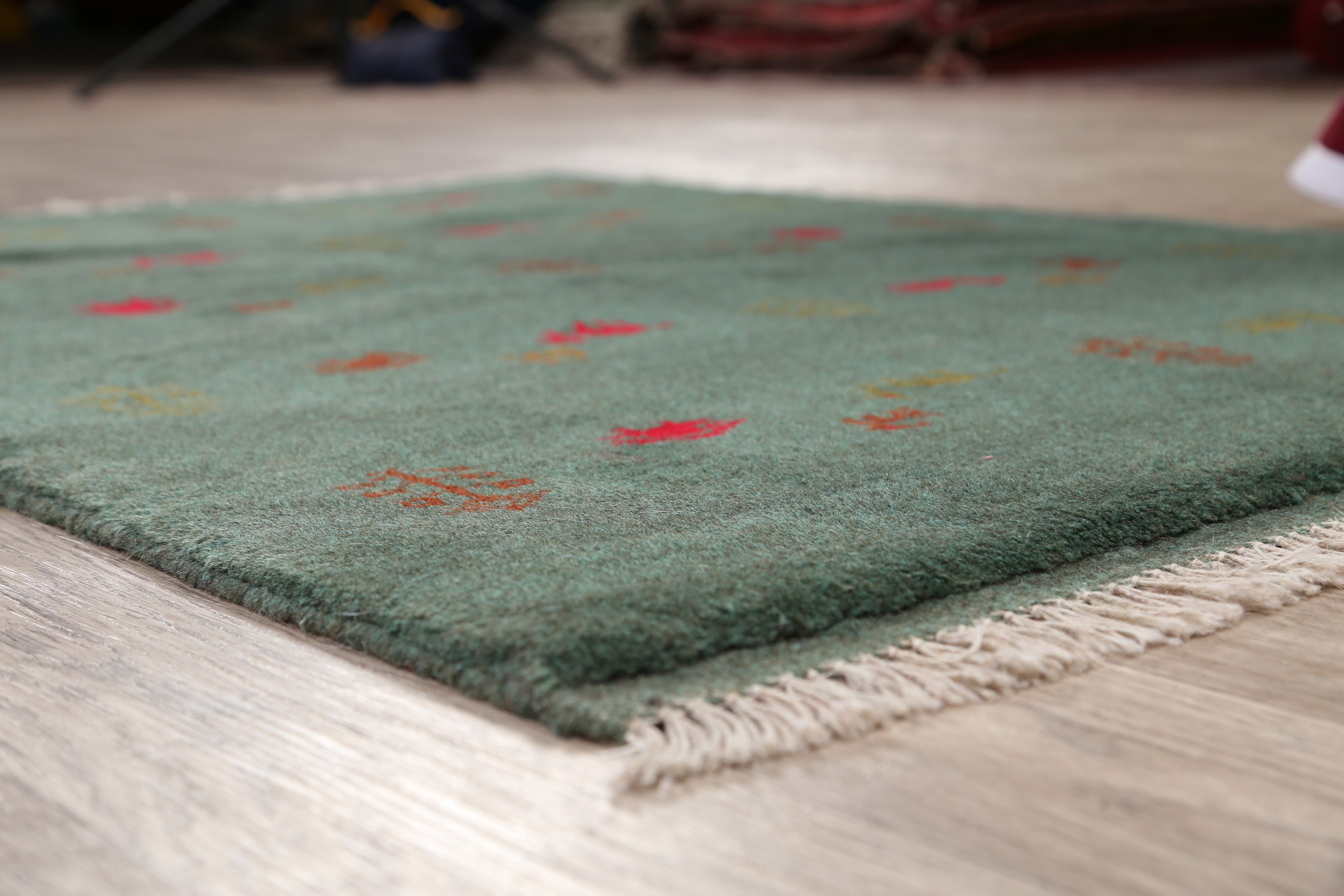 Soft Plush Tribal Green Gabbeh Area Rug Wool HandKnotted Oriental Carpet 3x5 eBay