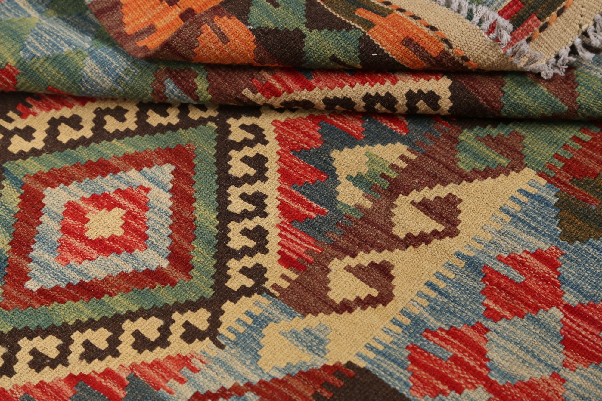 Southwestern Kilim Oriental HandWoven Reversible Area Rug