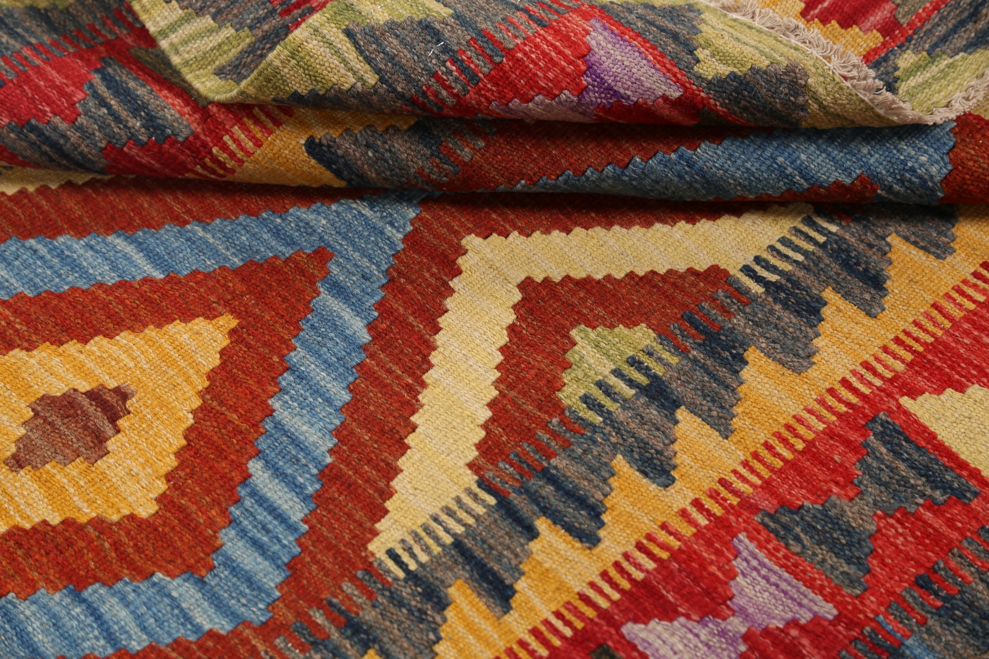 3x4 Kilim Oriental HandWoven Pastel Color Area Rug