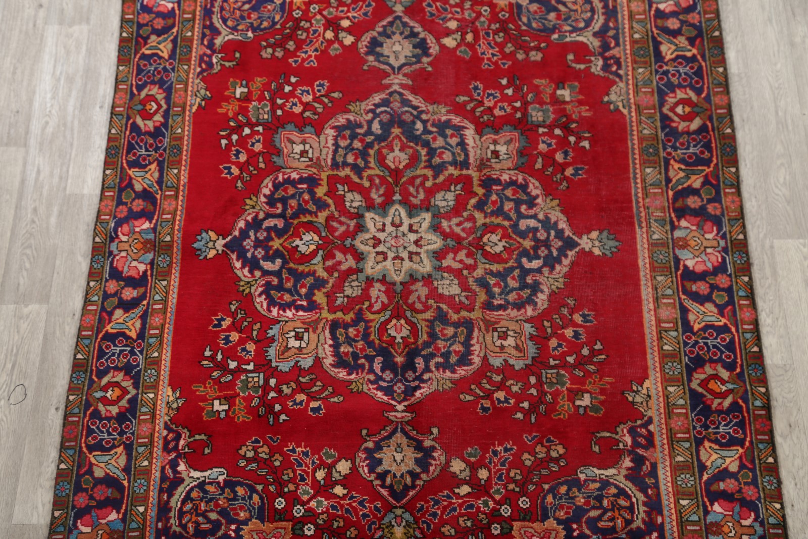 CLEARANCE Red 6X9 Mashad Persian Area Rug Wool Oriental Carpet 9' 5" x