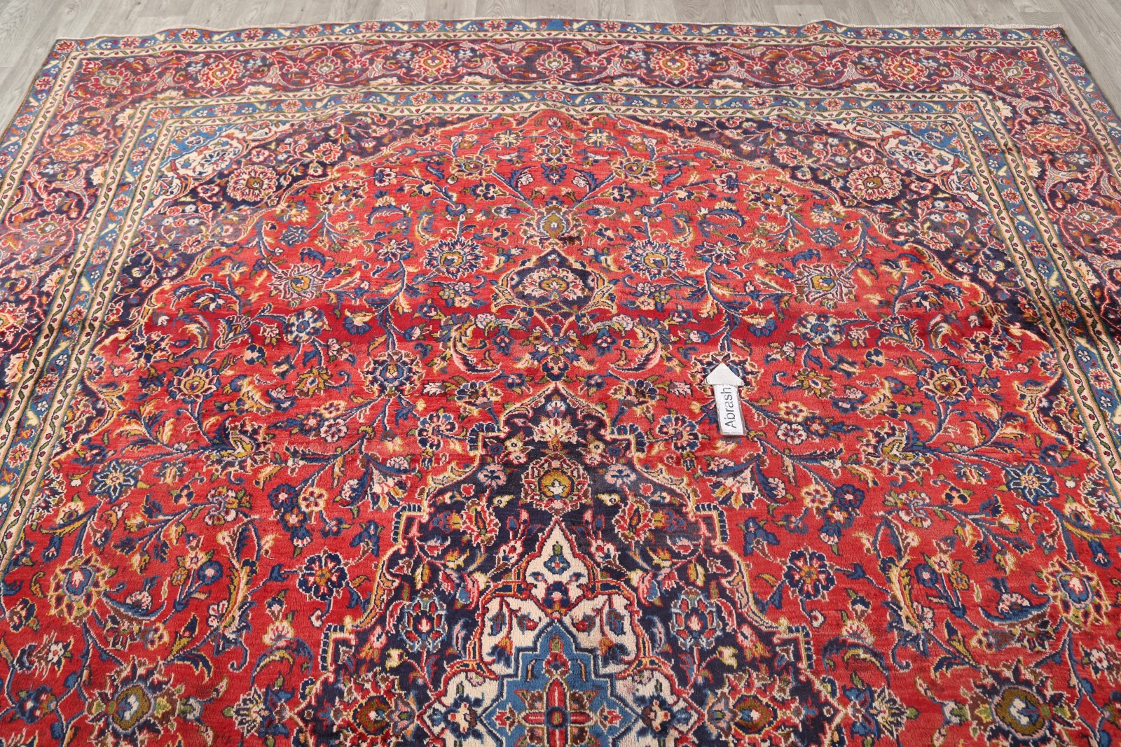 CLEARANCE 9X12 Mashad Persian Area Rug Wool Oriental Carpet 12' 6" x 9