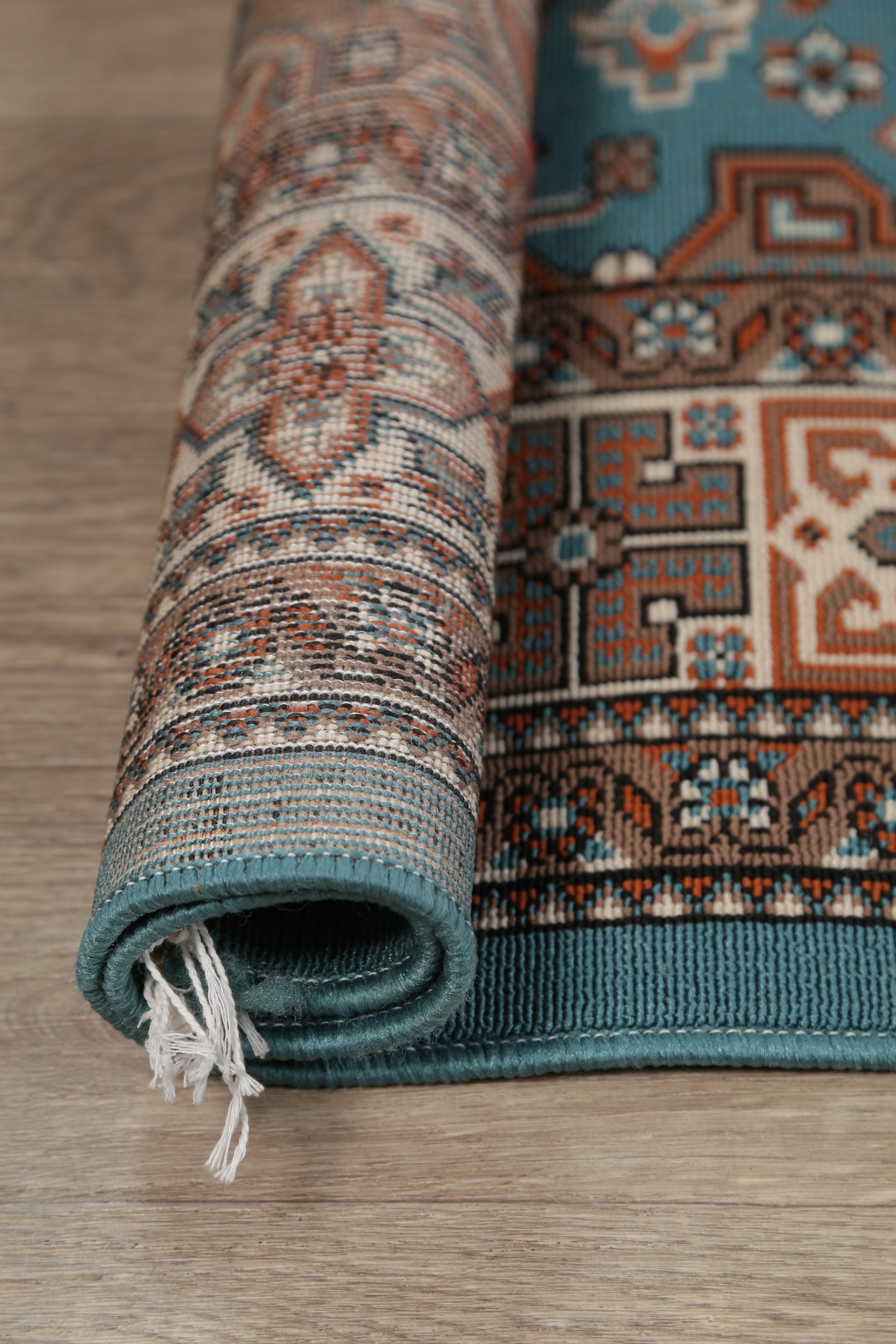 Geometric Kilim Style Decorative Turkish Oriental Area Rug 5x7 Teal