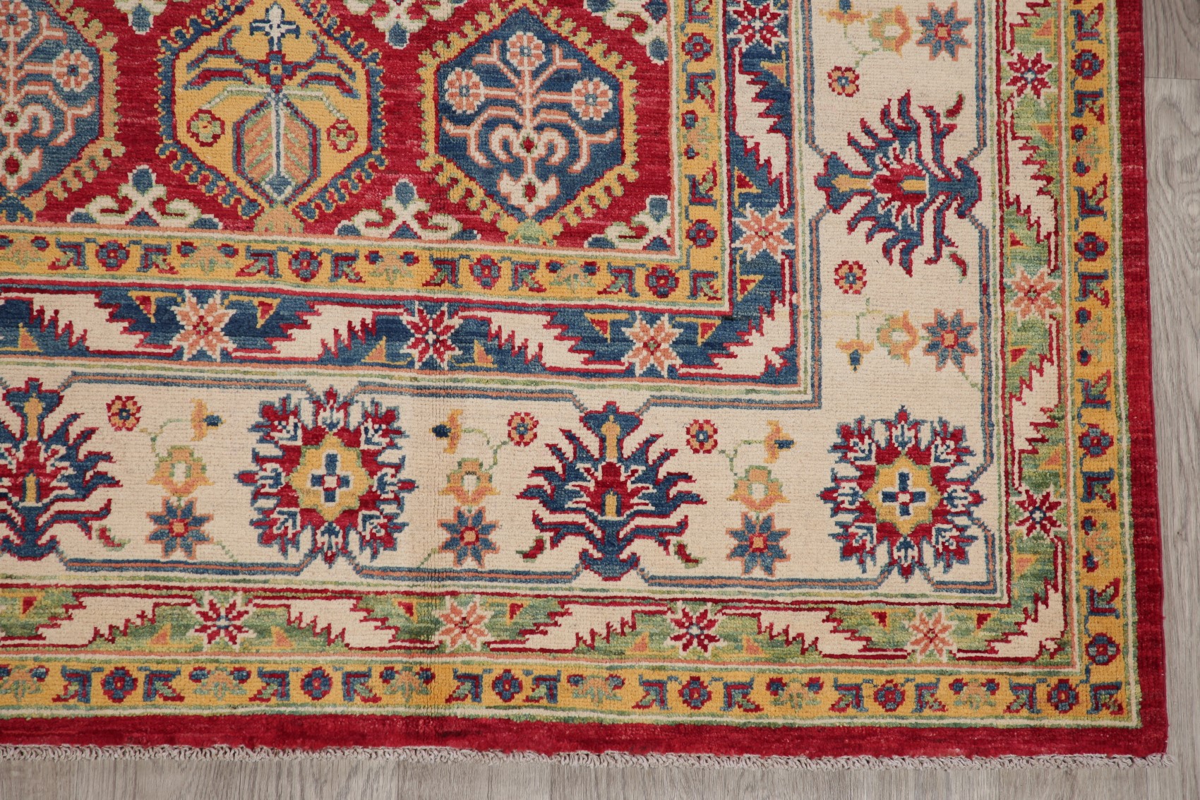 Pakistani Kazak Oriental Handmade Wool Area Rug 9x12 Oriental Geometric