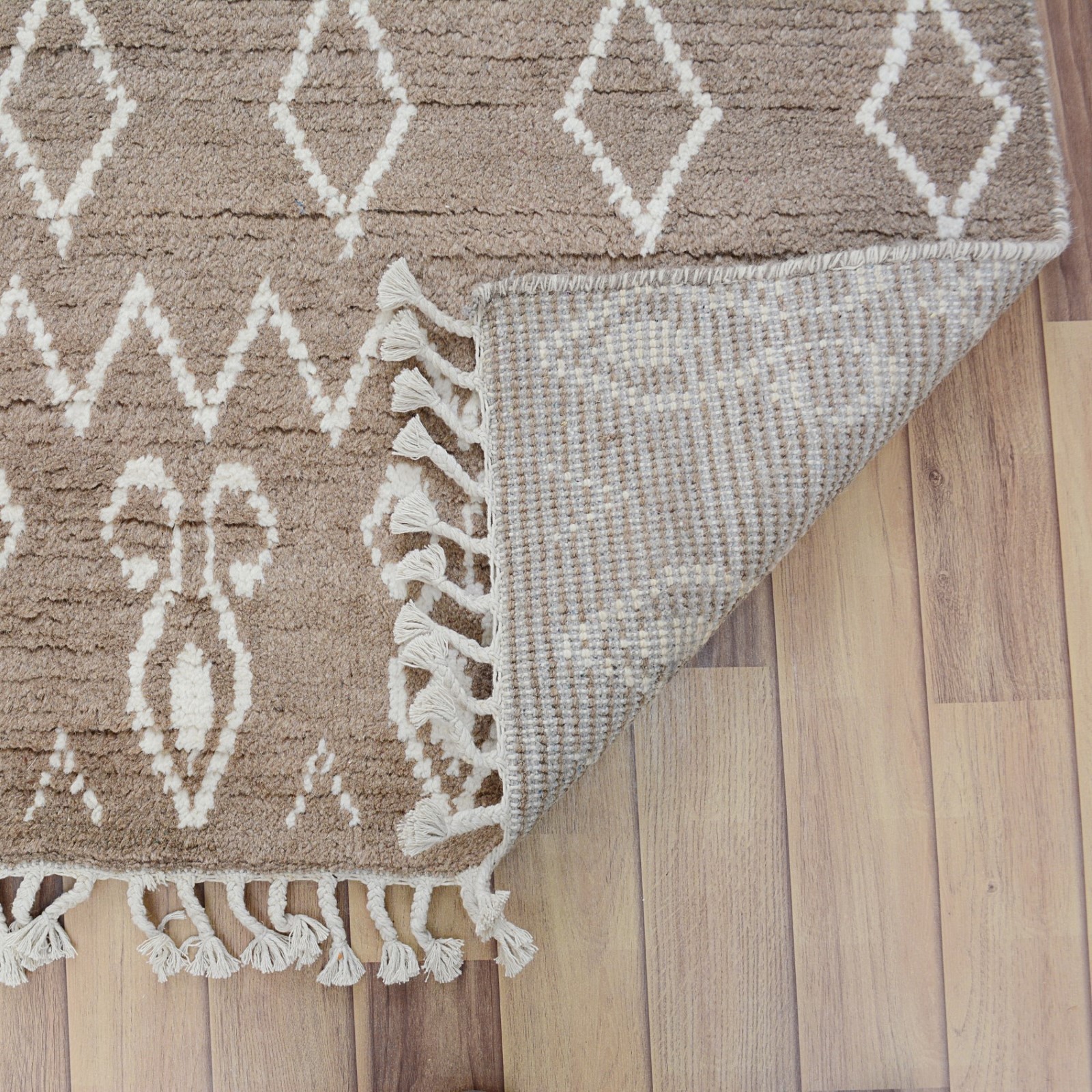 Natural Dye Moroccan Tribal HandKnotted Area Rug Geometric Oriental