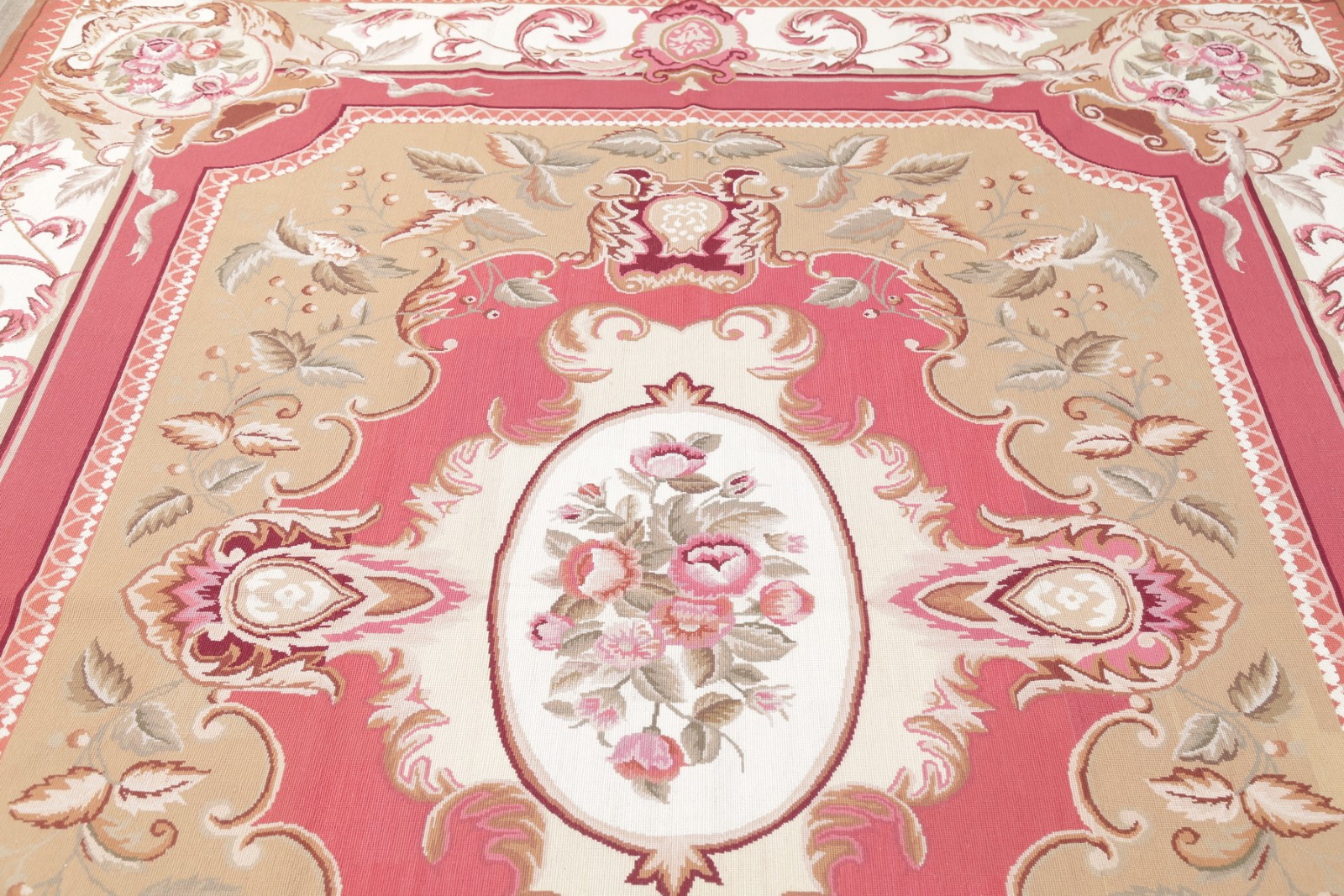 New Stunning Aubusson Chinese Oriental Floral HandWoven Area Rug Wool