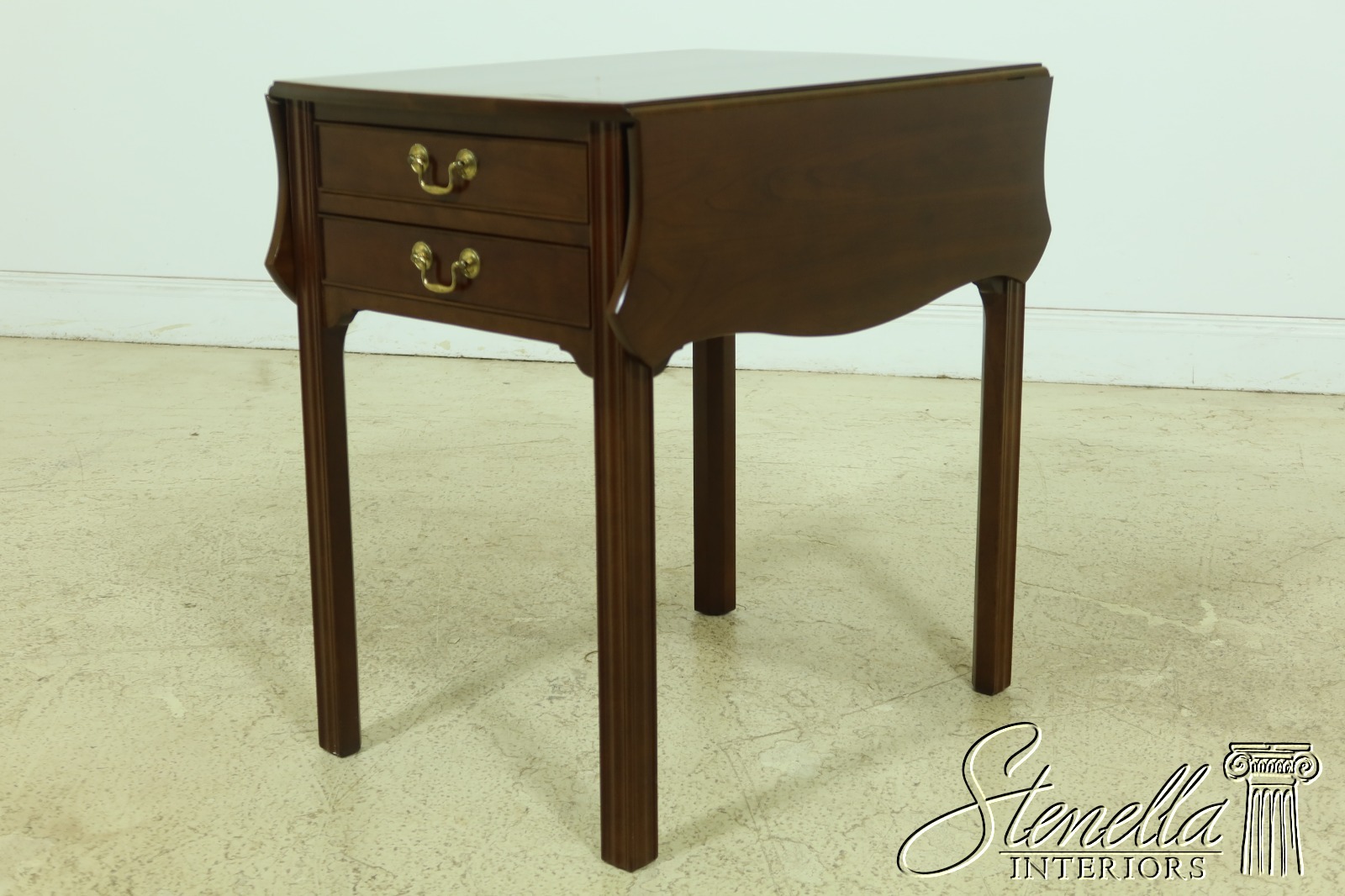 32648EC STICKLEY Chippendale Cherry Drop leaf Pembroke Table eBay