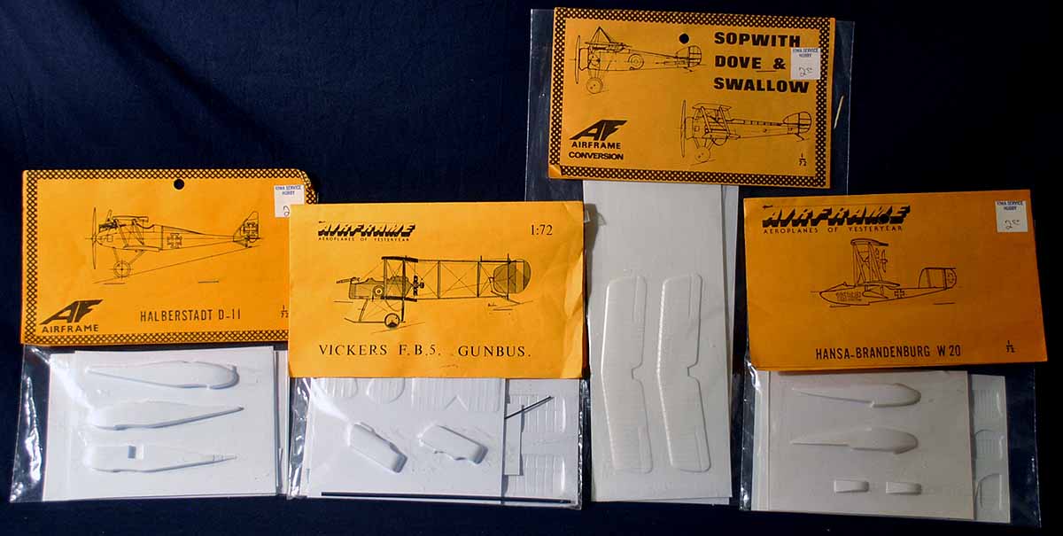 Airframe 1/72 WWI AIRCRAFT COLLECTION 4 Vacuform Model Kits! eBay