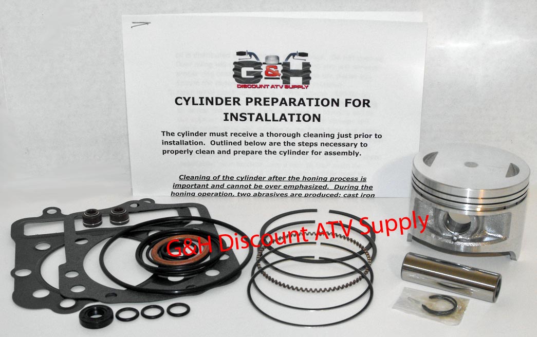 QUALITY Kawasaki KLF 300 Bayou Cylinder Top End Rebuild Kit Machining
