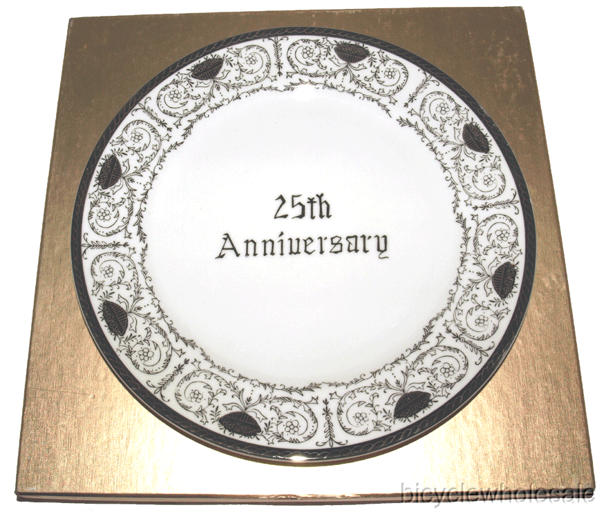 25th Anniversary Plate / Silver Anniversary Plate / 10" Plate eBay