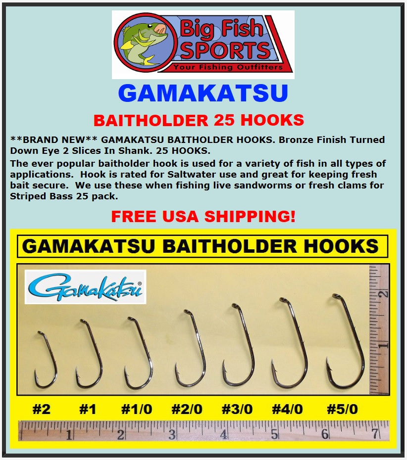 GAMAKATSU BAITHOLDER #054- 25 HOOKS