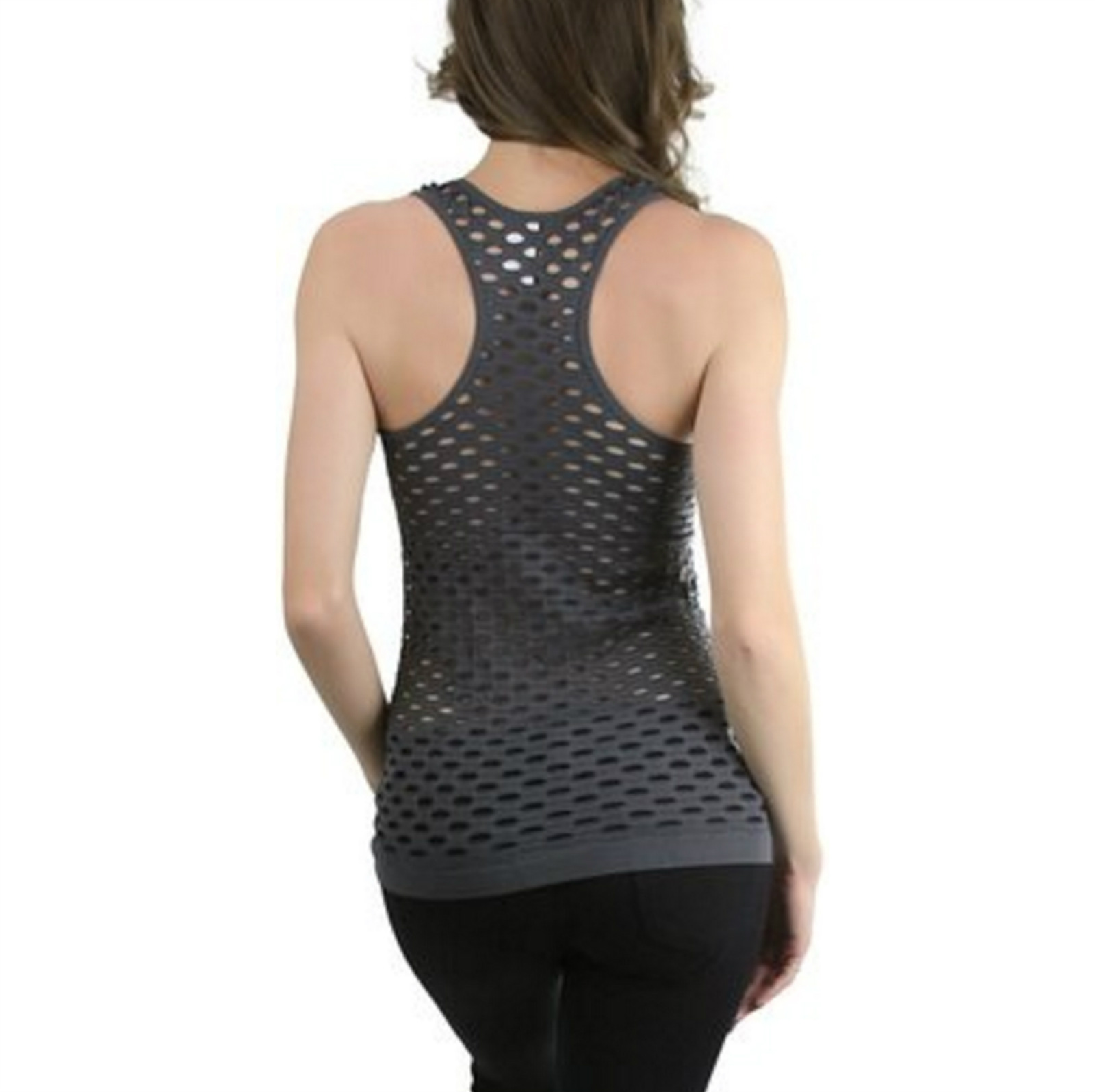 Women Sexy Racerback Tank Top Dancing Tee TShirt Beach Bathing