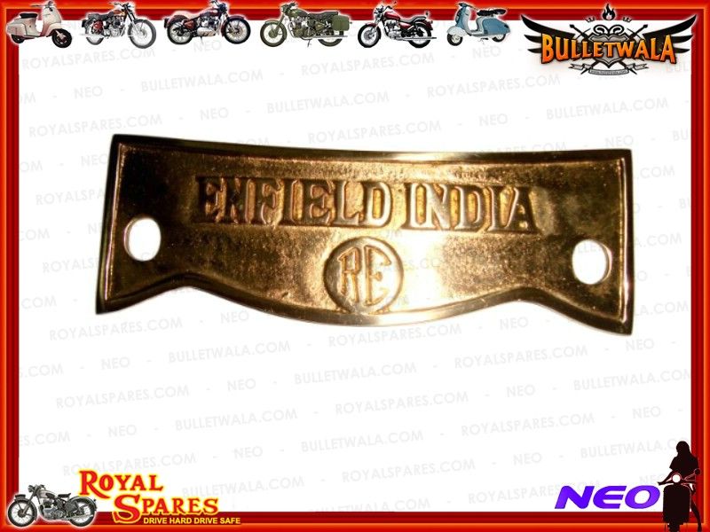 ROYAL ENFIELD PURE BRASS BULLET FORK CROWN PLATE NEW, Cheapest Prices