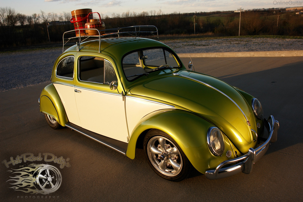 1956 Volkswagen Beetle Classic Slammed Oval Window w/ Fender Skirts