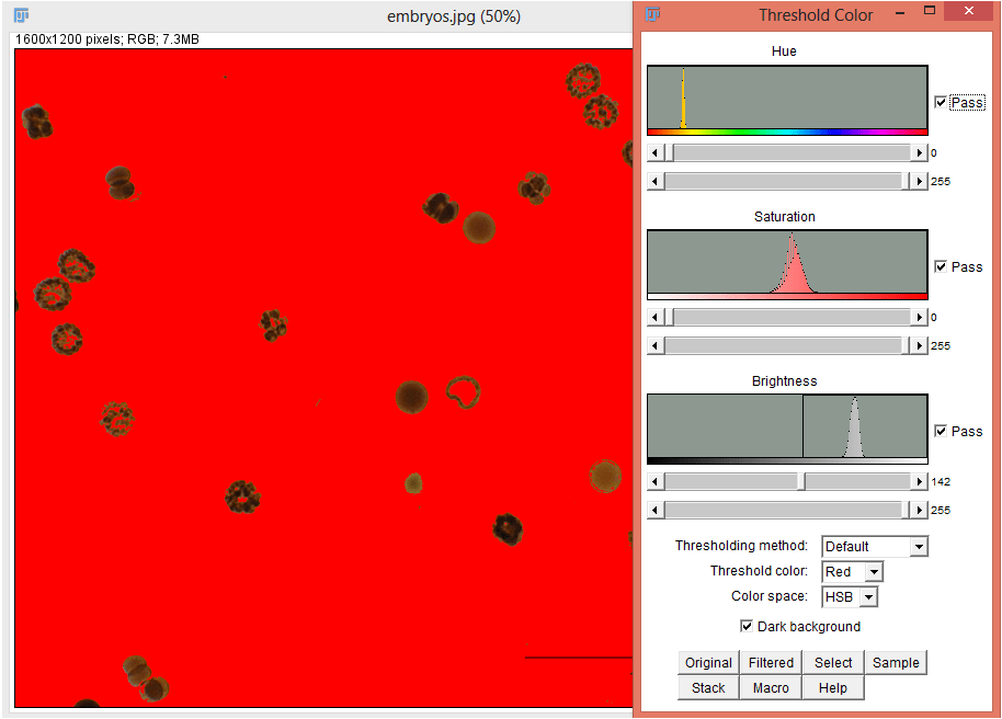 How to calculate particle distribution in imagej software campingluli