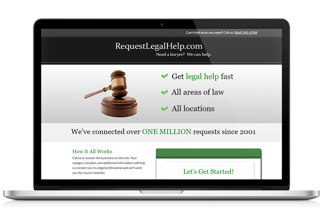 Request Legal Help ImageLab Design & Development