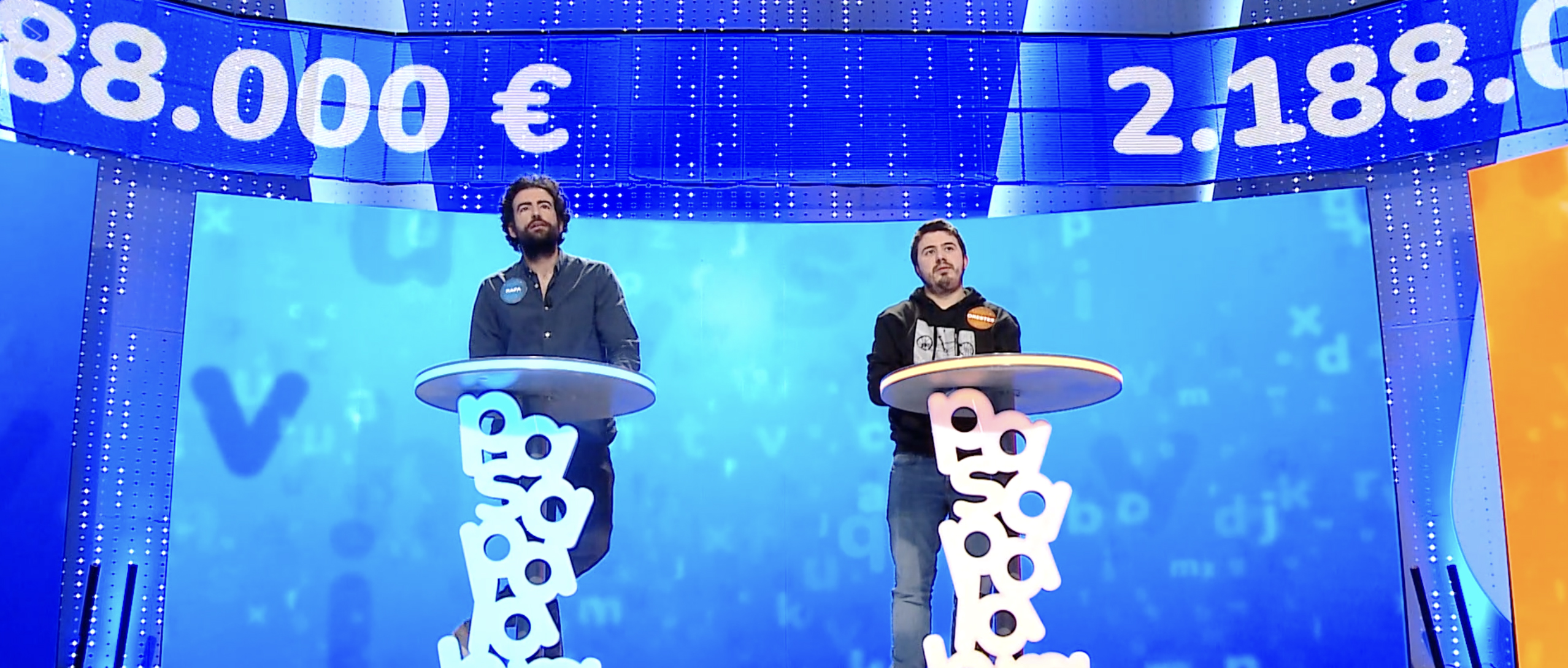 Orestes y Rafa compiten desde hoy por el mayor botín de 'Pasapalabra' en España