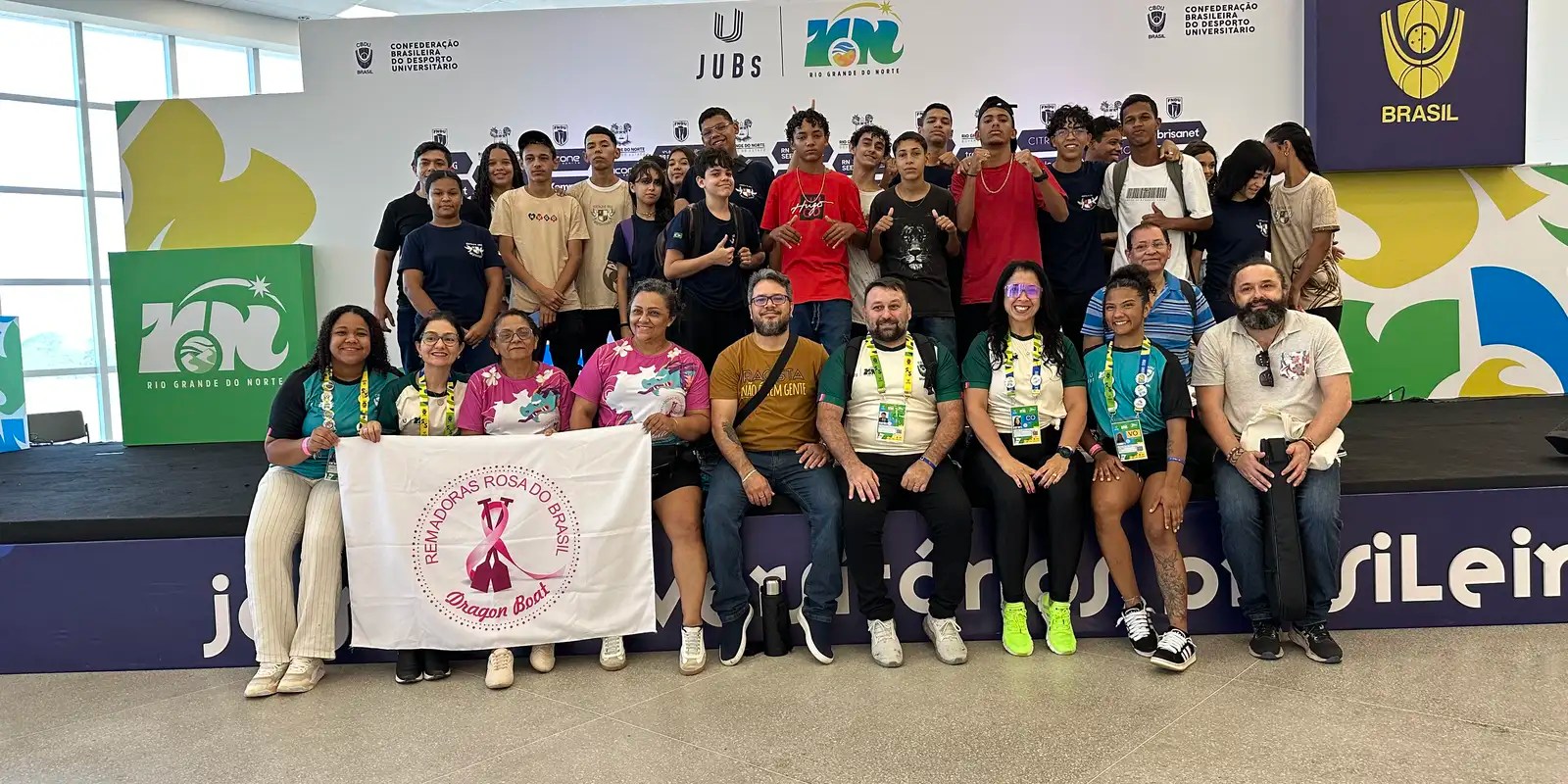 Jogos Universitários Brasileiros abrem espaço para o Outubro Rosa
