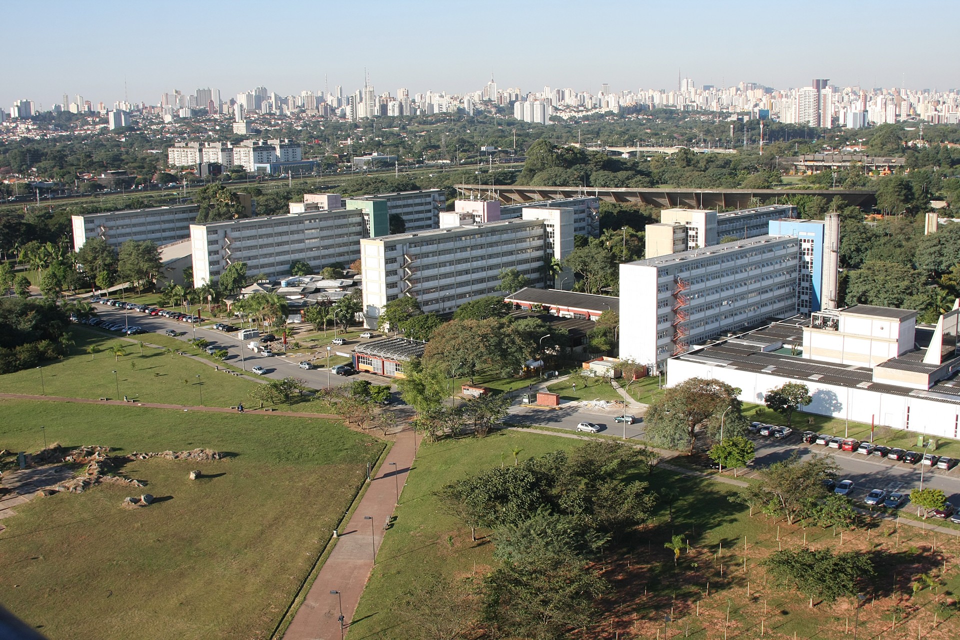 Foto aérea do Campus da Capital. » USP Imagens Banco de imagens da USP