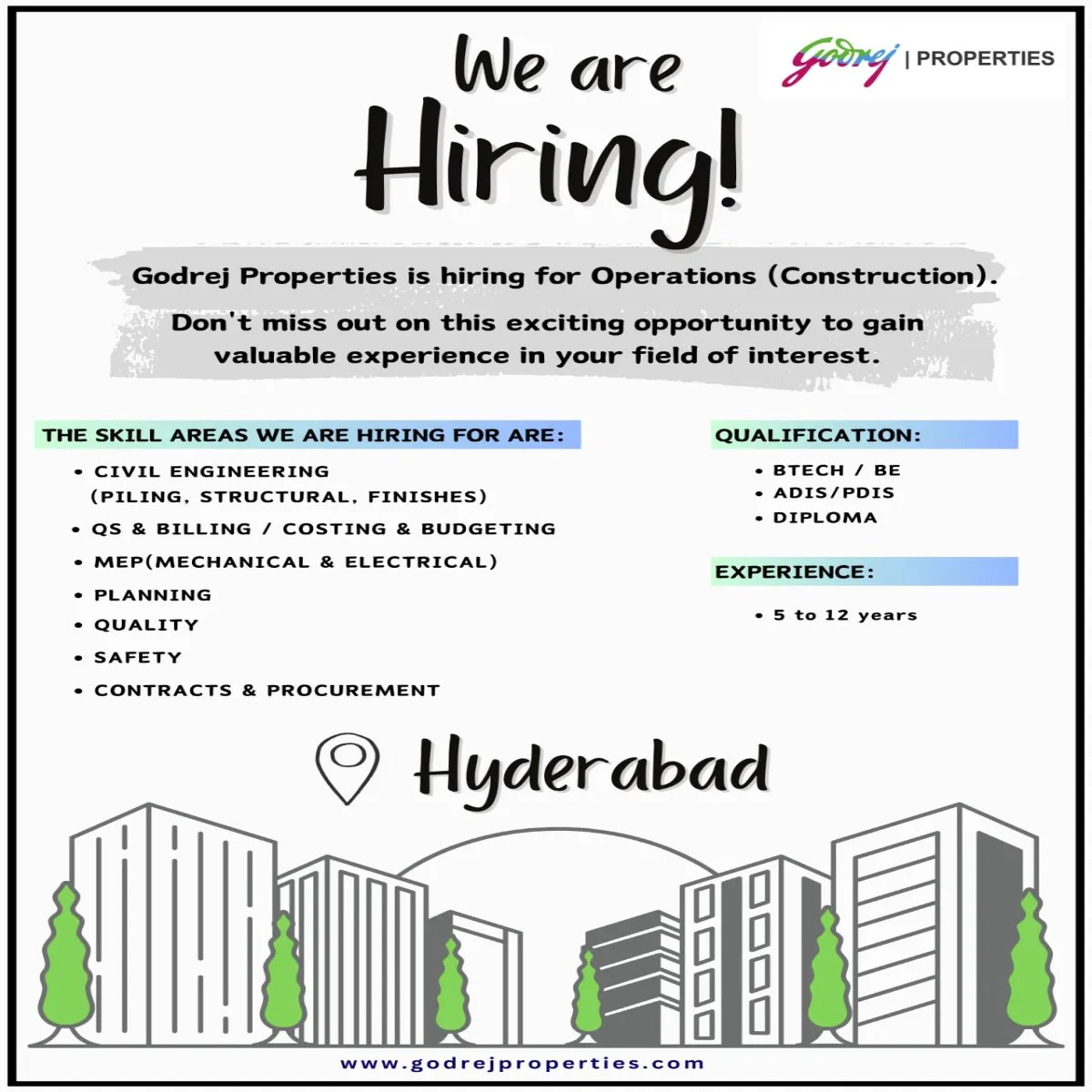 Godrej Properties Career Opportunities