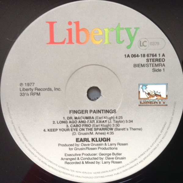 Earl Klugh Finger Paintings Vinyl (LP, Album) VinylHeaven your