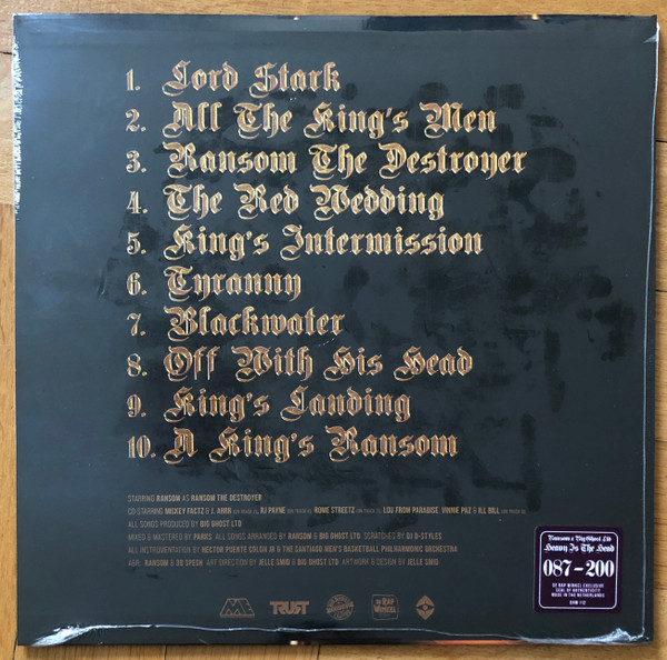 Ransom (5), Big Ghost LTD Heavy Is The Head Vinyl (LP, Limited